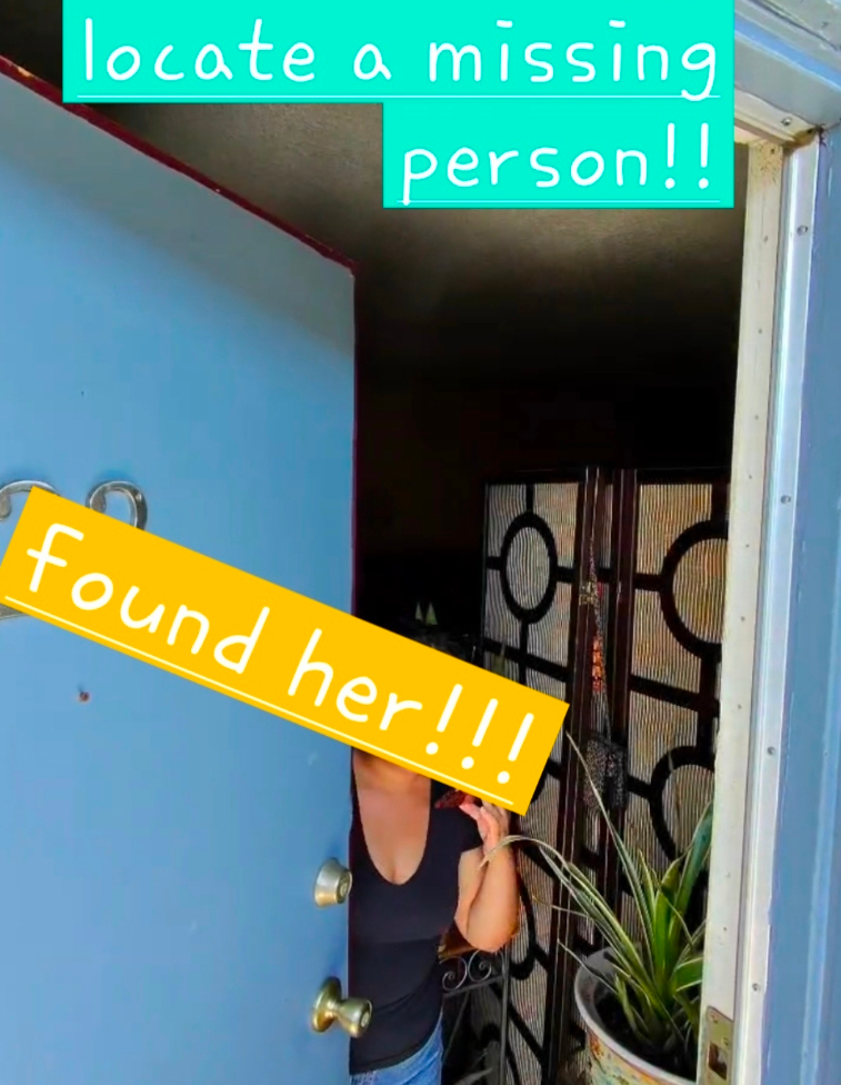 Person at a doorway in an existing Eagle Stone locate-service photo